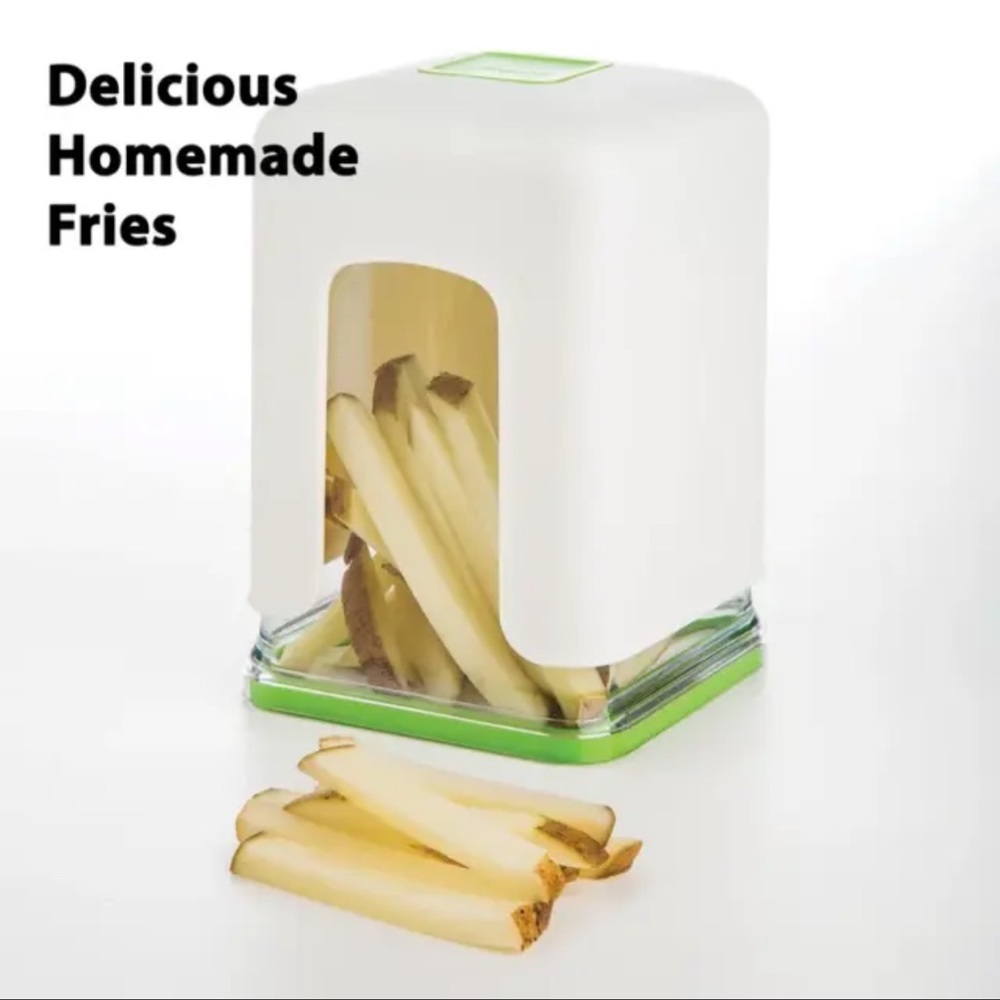NEW Progressive International Tower French Fry Cutter, 1, White/Green - Picture 2 of 9